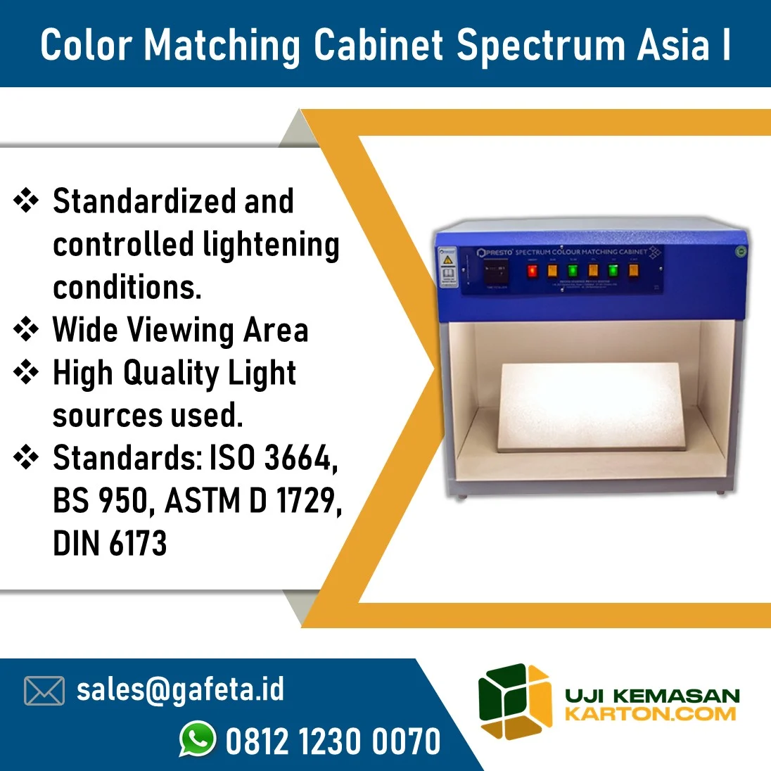 Jual Color Matching Cabinet Spectrum Asia I